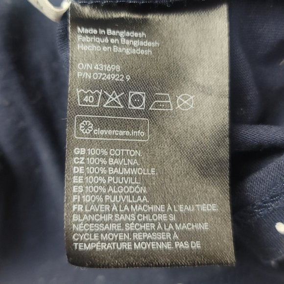 H&M Navy Polka Dot Drop Waist Sleeveless Dress - Picture 8 of 8